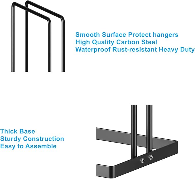 Hanger Holder Organizer 4 Pack, Clothes Hanger Organizer Hanger Stacker for Closet Laundry Room Hanger Storage, RV Hanger Rack Stand Caddy for Velvet Felt Plastic Coat Hangers Adult Kids Pants Hangers