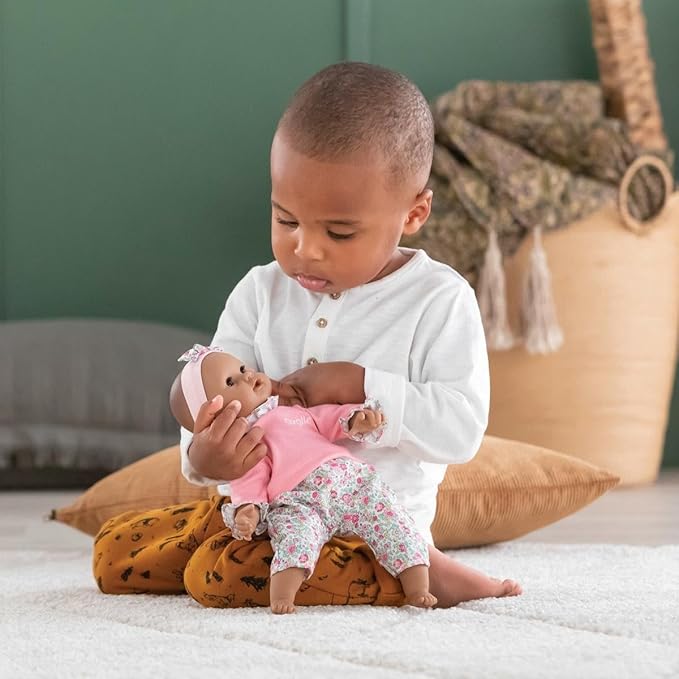 Corolle Bébé Calin Maria Baby Doll - 12" Soft-Body with Sleeping Eyes That Open and Close, Vanilla-Scented - Mon Premier Poupon Collection for Kids Ages 18 Months and up