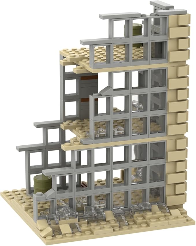 TTJ Toy Puzzle Kids Building Blocks for Boys and Girls, WW2 Military Building Set for Army Minifigure War Accessories,Simple Assembly Toy for Kids 6 Years