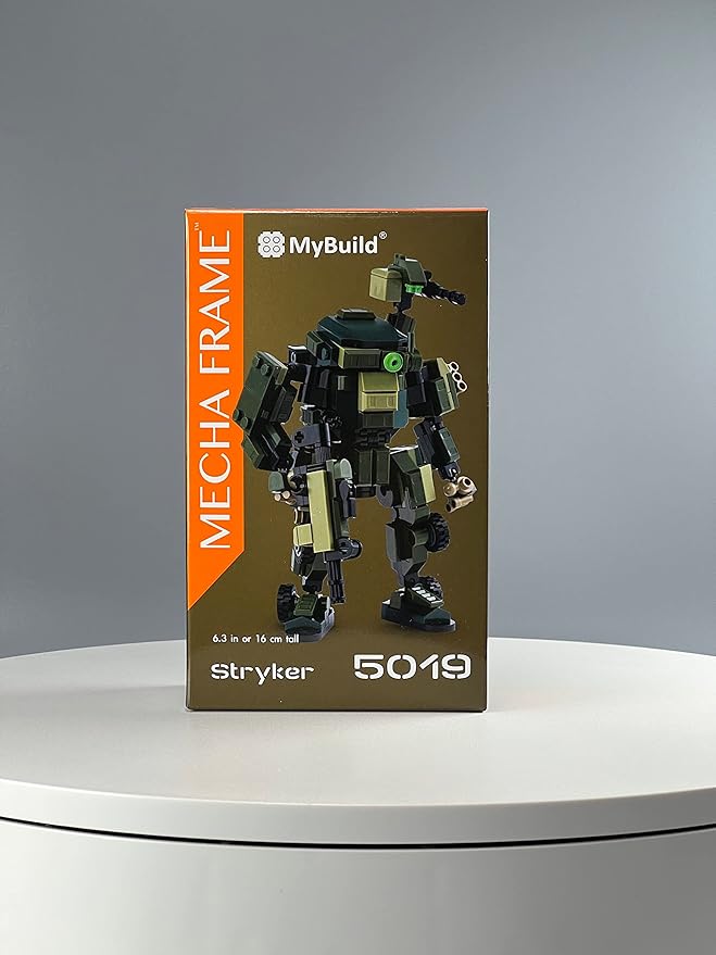 MyBuild Mecha Frame Armed Forces Stryker 5019 - Green Armor Robot Blocks Toy Building Bricks for Children to Adult Mech Fans