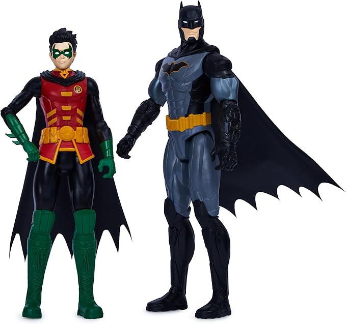 DC Comics, Batman and Robin vs. The Joker and Mr. Freeze, 12-inch Action Figures, Kids Toys for Boys and Girls Ages 3 and Up