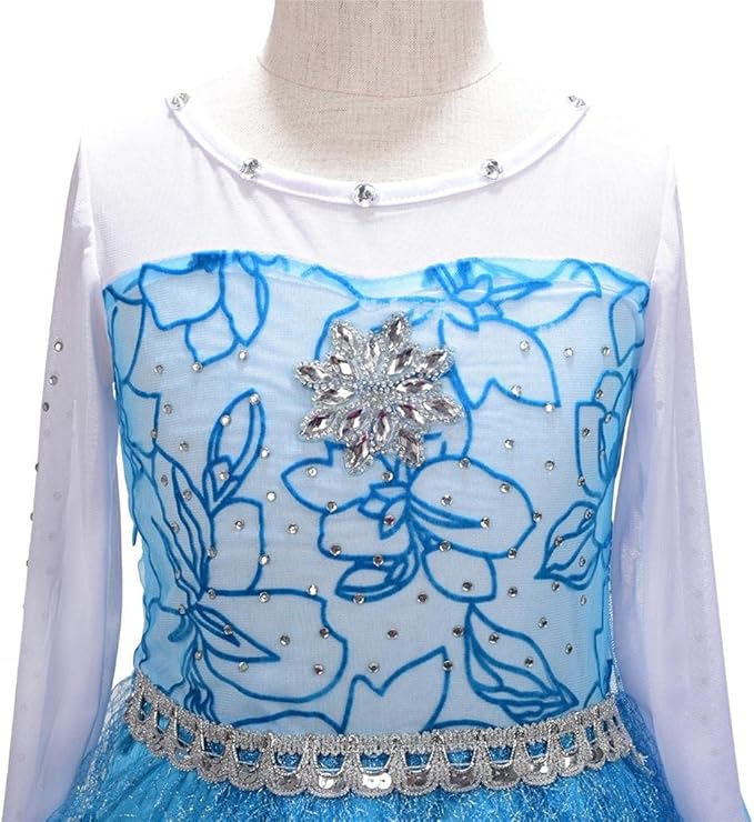 Dressy Daisy Toddler Little Girls' Ice Princess Dress Costume Birthday Halloween Christmas Fancy Party Dresses