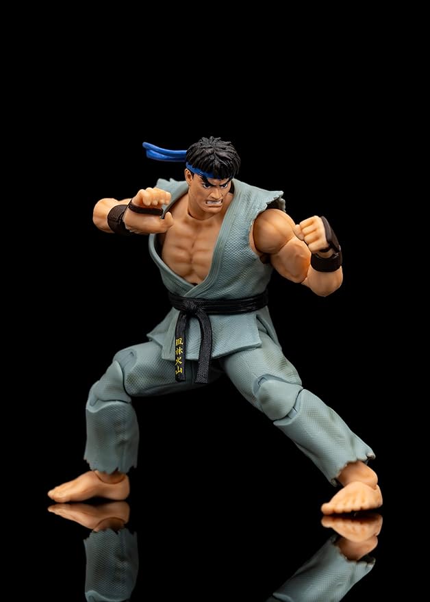 Street Fighter II 6" Ryu (Player 2) Action Figure, Toys for Kids and Adults