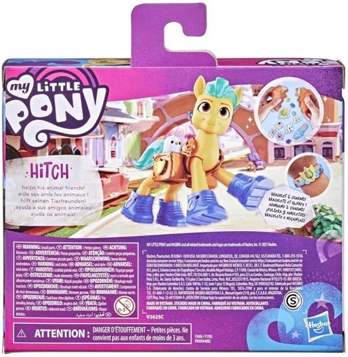 My Little Pony: A New Generation Movie Crystal Adventure Hitch Trailblazer - 3-Inch Pony Toy with Surprise Accessories, Friendship Bracelet
