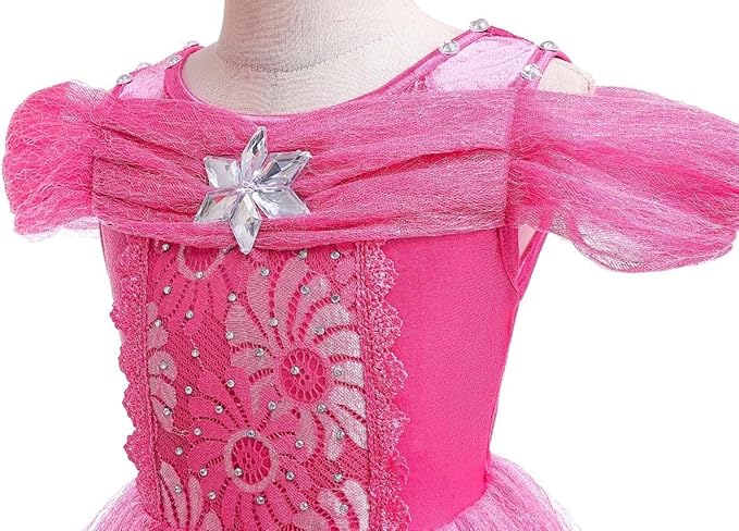 Dressy Daisy Toddler Girls' Princess Fancy Dress Up Costume with Accessories Halloween Outfit Butterfly Size 3T Hot Pink