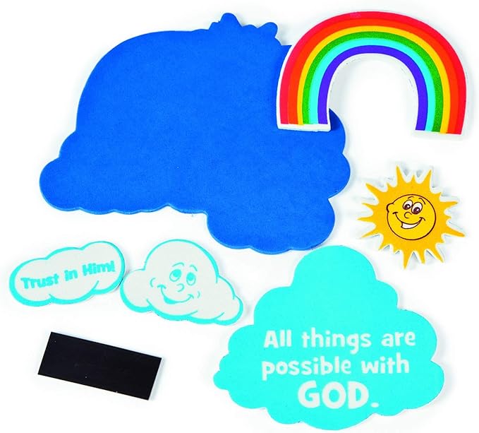 “All Things Are Possible with God” Magnet Craft Kit - Makes 12 - Crafts for Kids and Fun Home Activities