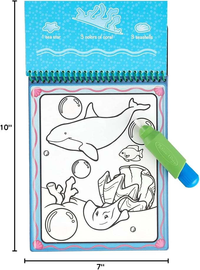 Melissa & Doug Water Wow! - Water Reveal Pad Bundle - Farm, Safari & Under The Sea