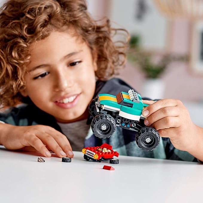 LEGO Creator 3in1 Monster Truck Toy 31101 Cool Building Kit for Kids (163 Pieces)