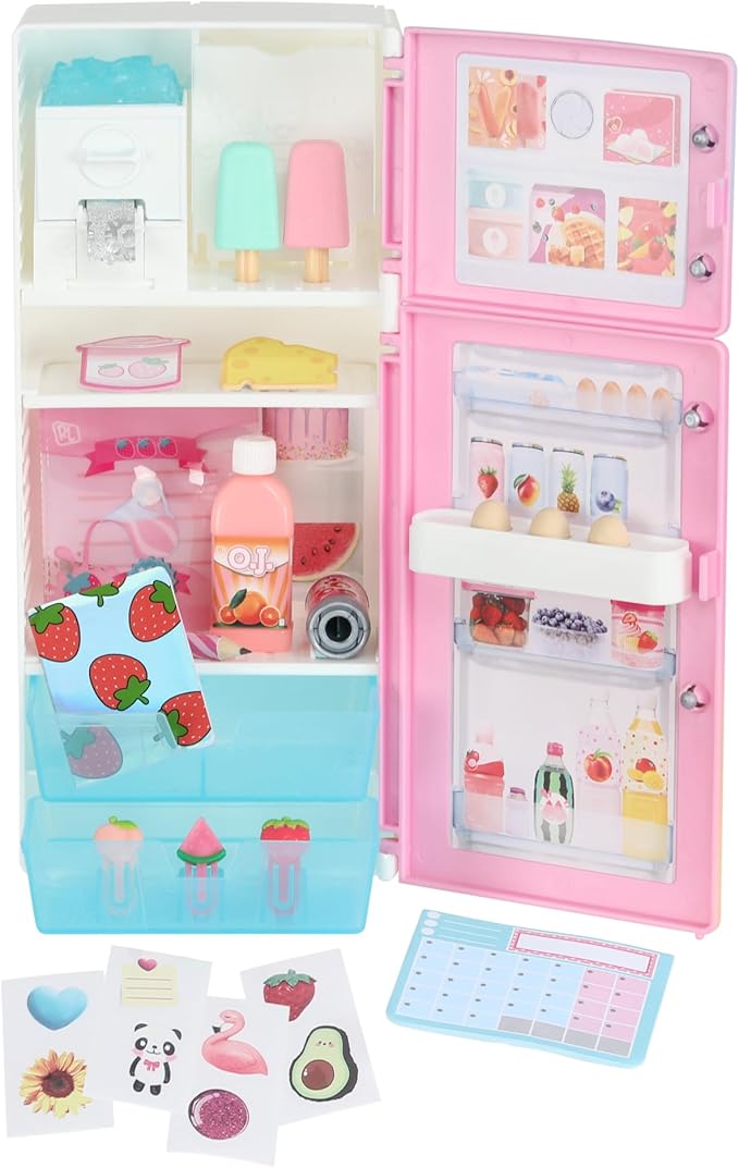 REAL LITTLES My Rainbow Collection, Roller Case, Fridge and Locker Desk Caddies in One Pack! Plus 57 Mini Toy Surprises! | Amazon Exclusive