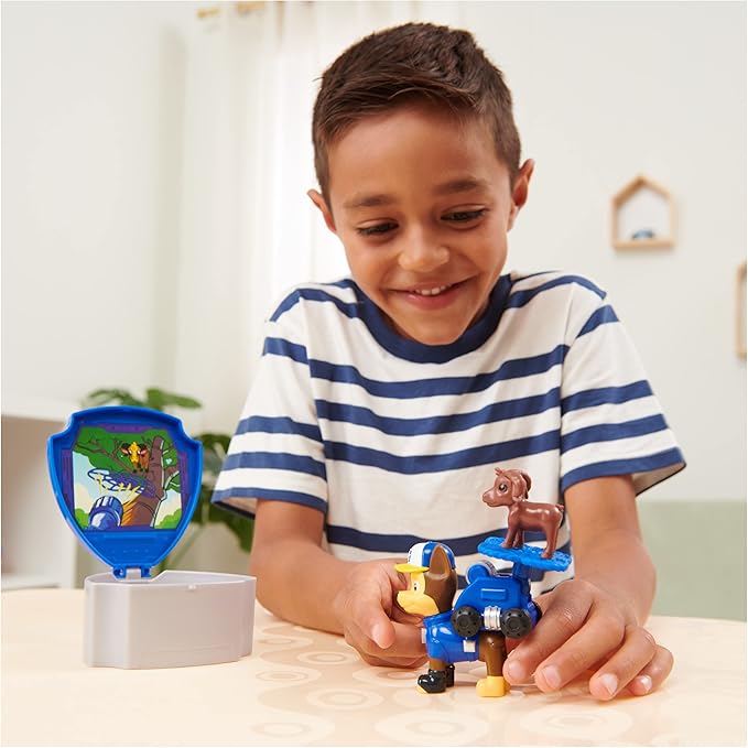 Paw Patrol, Big Truck Pups Chase Action Figure with Clip-on Rescue Drone, Command Center Pod and Animal Friend Kids Toys Ages 3 and up