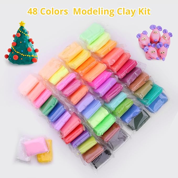 Air Dry Clay, 108 Packs Colored Air Dry Foam Clay, Foam Clay, Crafting Clay, Moldable Foam Clay Super Light Weight Air Dry Clay Perfect Clay for Arts Crafts