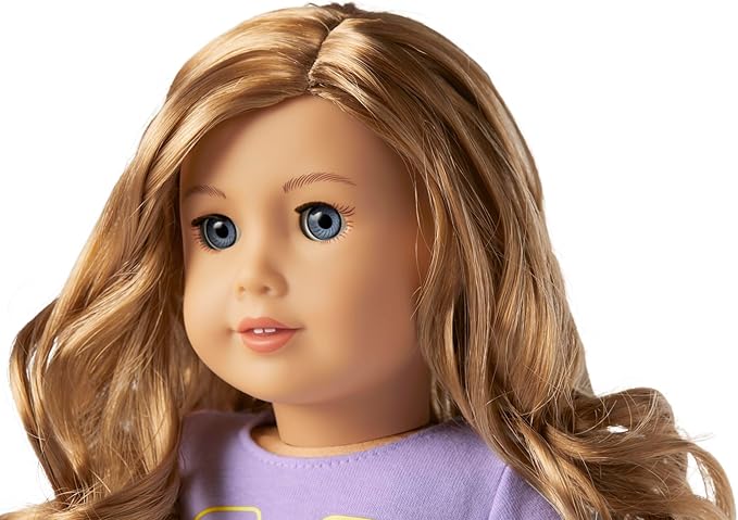 American Girl Truly Me 18-inch Doll #102 with Blue Eyes, Strawberry-Blonde Hair, Lt-to-Med Skin, T-shirt Dress, For Ages 6+