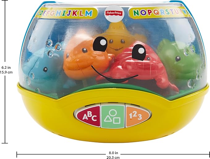 Fisher-Price Baby & Toddler Toy Laugh & Learn Magical Lights Fishbowl with Smart Stages Learning Content for Infants Ages 6+ Months