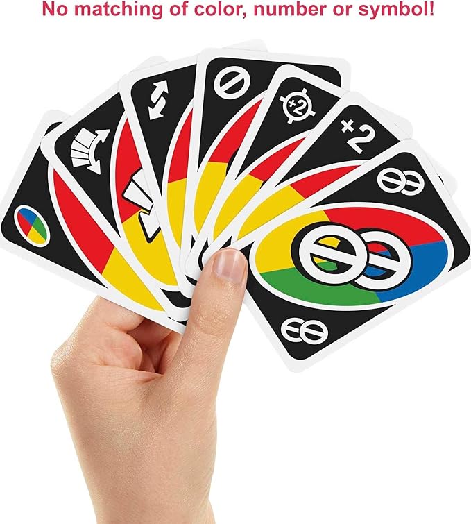 Mattel Games UNO All Wild Card Game for Family Night, Travel Game in Collectible Tin Where All Cards Are Wild, 2-10 Players (Amazon Exclusive)