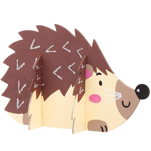 Baker Ross AW935 Stand Up Wooden Hedgehogs - Pack of 6, Arts and Crafts for Kids