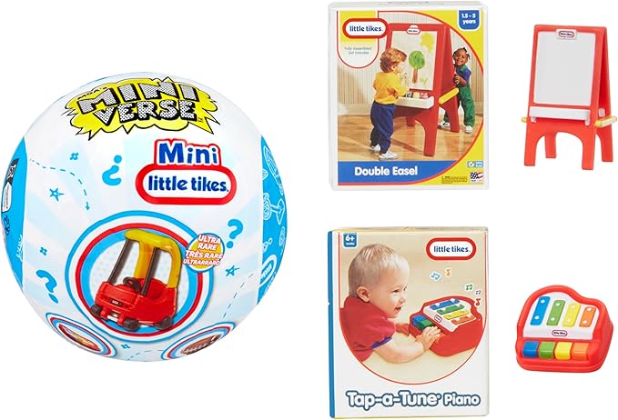 MGA's Miniverse Little Tikes® Minis Series 3- Two Little Tikes Minis in Each Pack, Blind Packaging Doubles as Display, Retro, Nostalgic, Replica, Collectors Ages 6+
