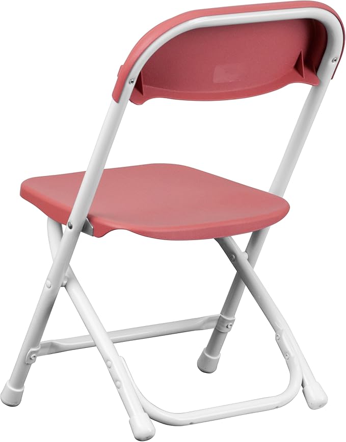 Flash Furniture 2 Pack Kids Burgundy Plastic Folding Chair