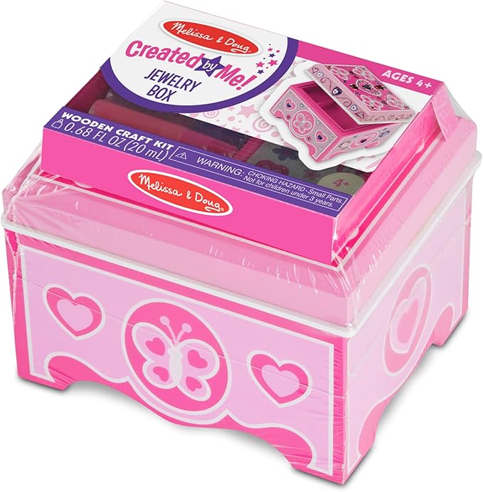Melissa & Doug Created by Me! Jewelry Box Wooden Craft Kit
