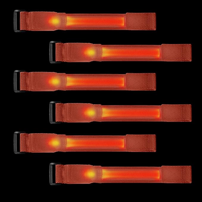 8pcs LED Light Up Bracelets Glow Flashing Wristbands Glow in The Dark Party Supplies for Wedding, Raves, Concert, Camping,Sporting Events, Party