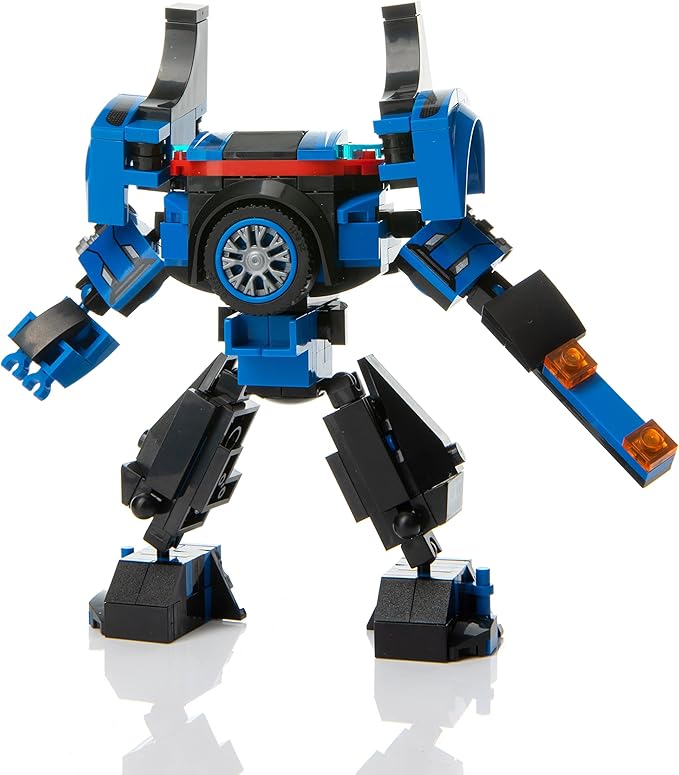 Bugatti Racing Car Building Block Set (237 Pieces). Racing Car Building Blocks for Kids and Adults (Blue)