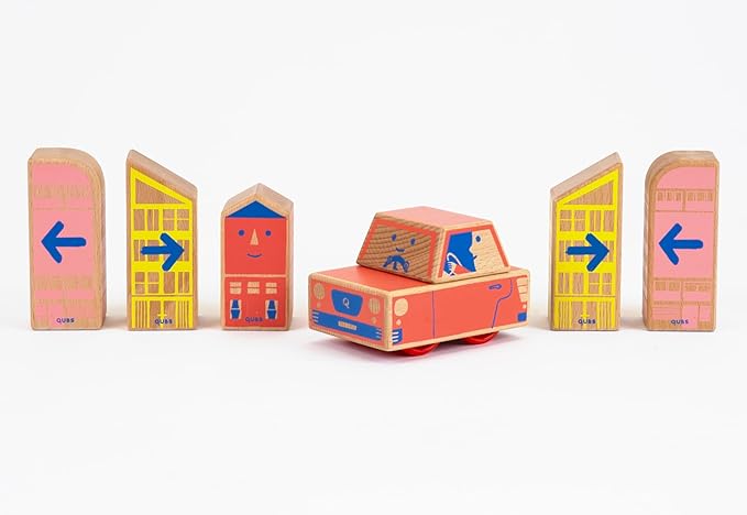 Cody Block Starter Set, Educational Wooden Building Blocks Coding and Car STEM Toys for Preschool Kids Ages 4+