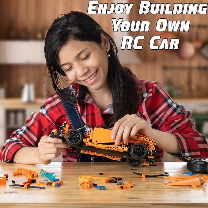WISEPLAY STEM Kits for Kids Age 8-10 - 421 pcs RC Car Kits to Build - Stem Projects for Kids Ages 8-12 - STEM Building Toys for Boys Age 8-12 - Engineering Toys for Kids 8-10 - Build Your Own RC Car