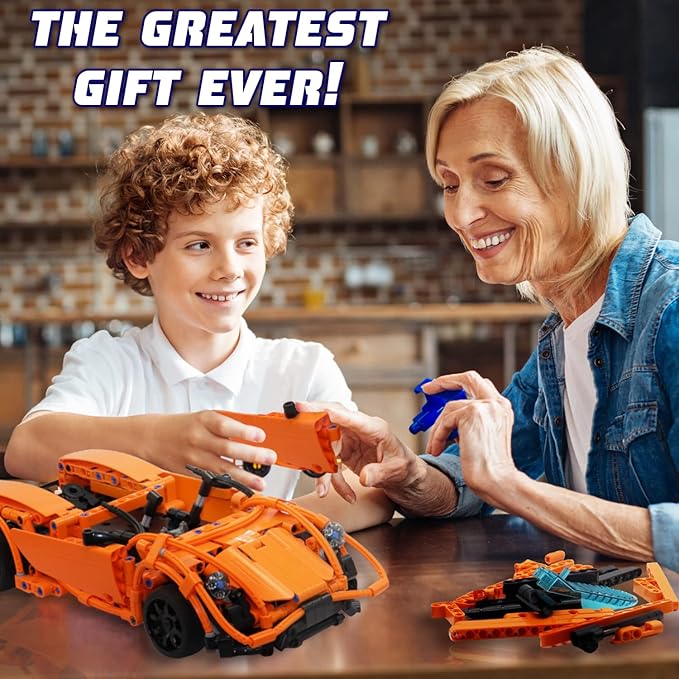 WISEPLAY STEM Kits for Kids Age 8-10 - 421 pcs RC Car Kits to Build - Stem Projects for Kids Ages 8-12 - STEM Building Toys for Boys Age 8-12 - Engineering Toys for Kids 8-10 - Build Your Own RC Car