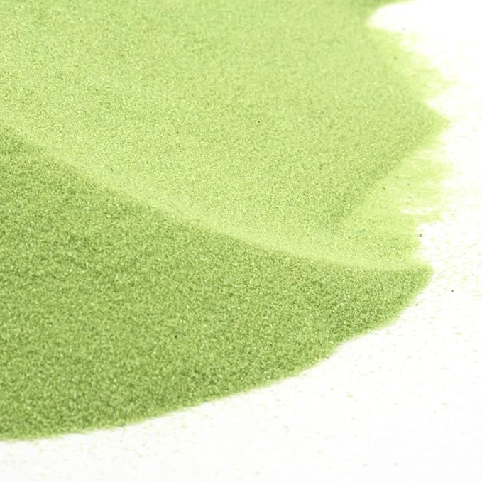 Shiny Stone Colorful Sand,Rainbow Sand,Art Sand,Colored Sand,Craft Sand,Decorative Wedding Vibrant Sand, 250g/0.55lbs/8.81oz for Kids Creativity Wedding Succulent Terrarium Vase (Army Green)