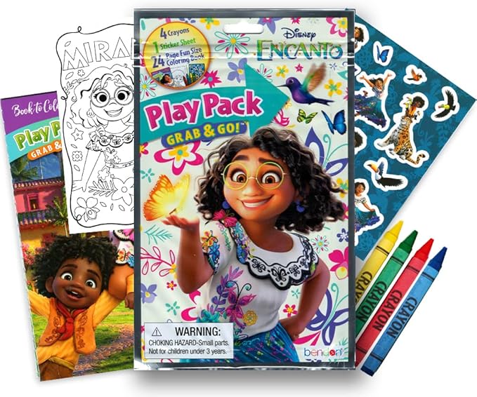 Disney Encanto Coloring Book Activity Set for Kids – Bundle Includes Coloring Books, Play Pack, Stickers