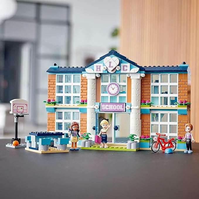 LEGO Friends Heartlake City School 41682 Building Kit; Pretend School Toy Fires Kids’ Imaginations and Creative Play; New 2021 (605 Pieces)