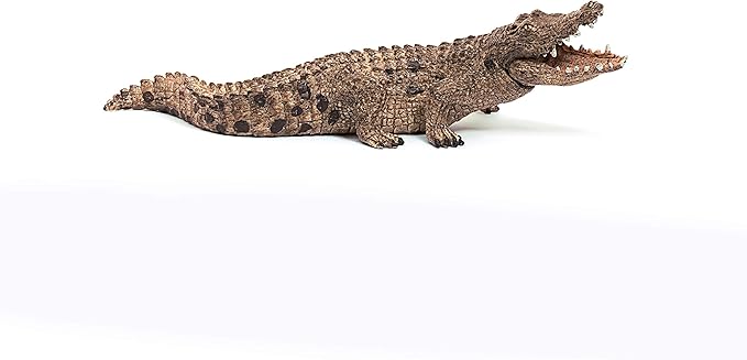 Schleich Wild Life, Realistic Wild Animal Toy For Boys and Girls, Crocodile Toy Figurine with Movable Jaw, Ages 3+