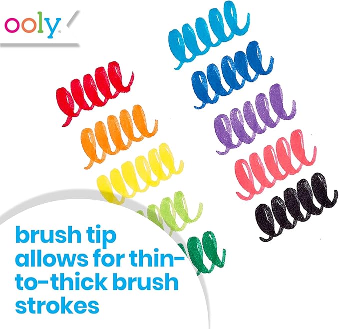 Ooly Thick Washable Markers Bundle of 18 Colors, Washable Toddler Markers with Jumbo Grip and Jumbo Barrel, Perfect for Little Hands - Bundle