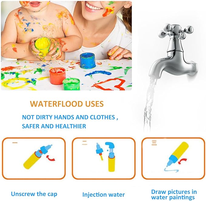 Water Painting Graffiti Book Card 26pcs Early Education Cognitive Cards Colouring Doodle Board 2 Magic Drawing Pens Games Toy for Toddlers Kids Baby – Number, Shapes and Colors