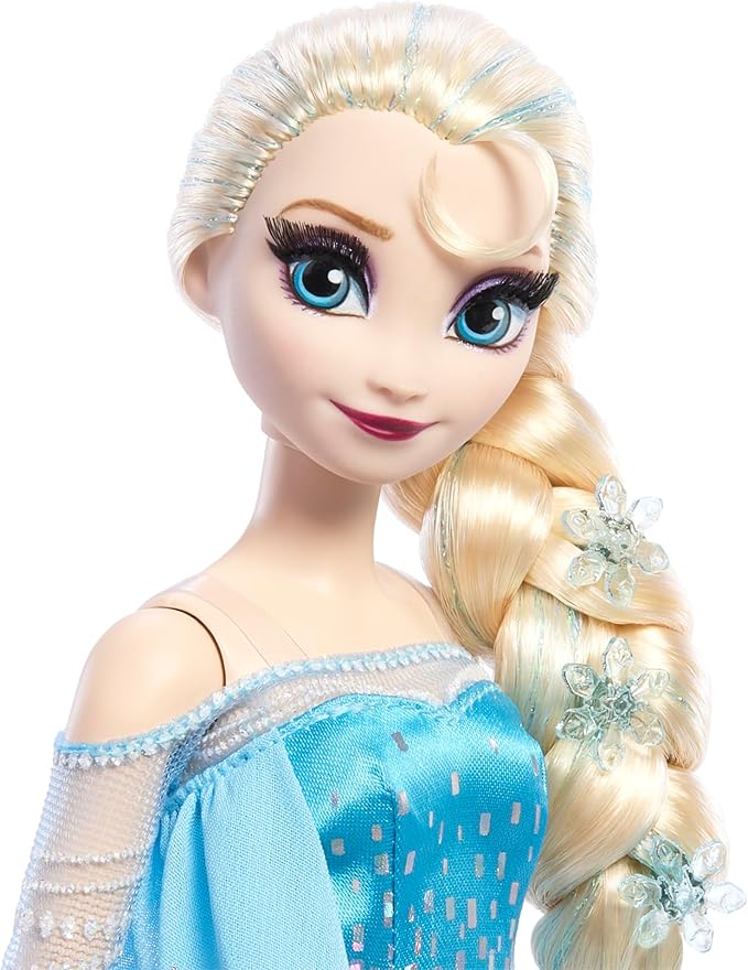 Mattel Disney Frozen Anna & Elsa Doll Set, 2 Disney Princess Collector Fashion Dolls Celebrating Disney 100 Years of Wonder, Inspired by the Movie