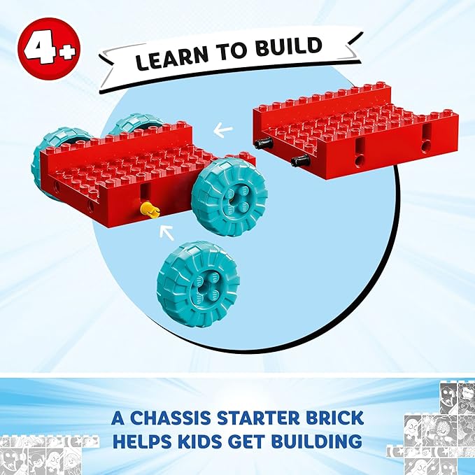 LEGO Marvel Team Spidey's Mobile Headquarters 10791 Building Set - Featuring Miles Morales and Black Panther Minifigures, Spidey and His Amazing Friends Series, for Boys, Girls, and Kids Ages 4+