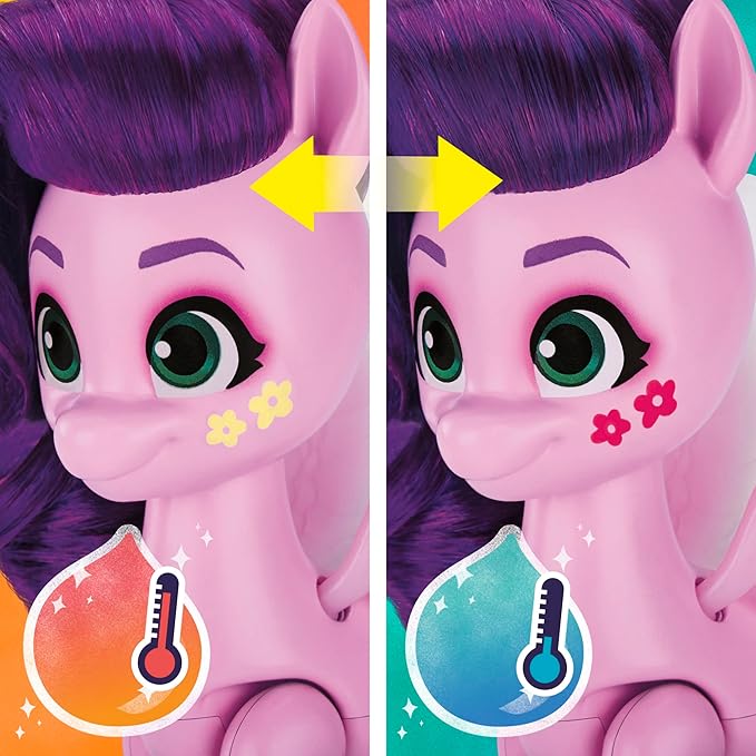 My Little Pony Toys Princess Pipp Petals Style of The Day, 5-Inch Hair Styling Dolls, Toys for 5 Year Old Girls and Boys