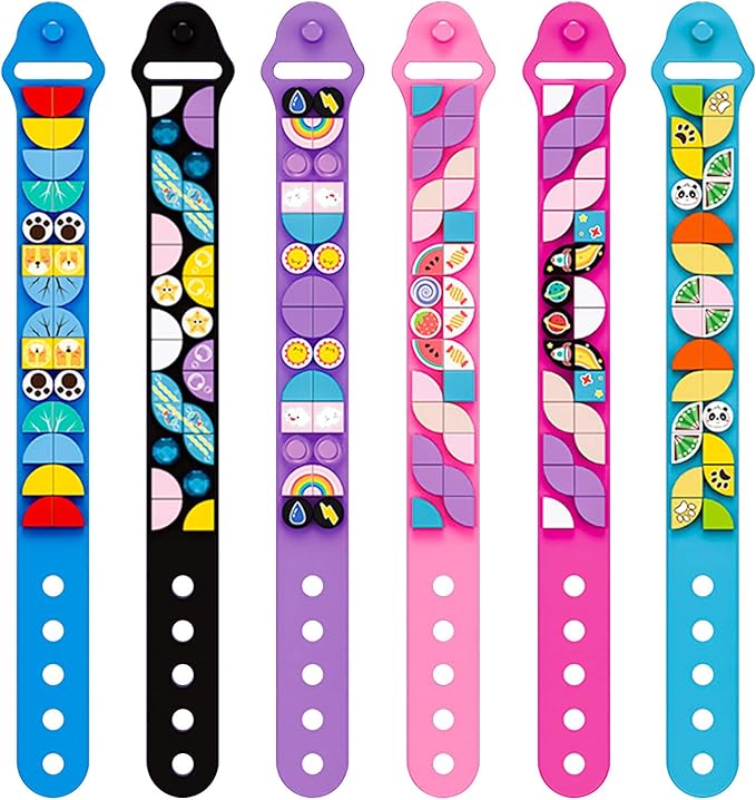 DOTS Kids Jewelry Craft Bracelet 6 Packs, Sports Bracelet Making Kits, Custom Friendship Wristband