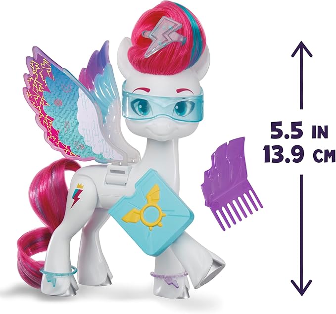My Little Pony Dolls Zipp Storm Wing Surprise, 5.5-Inch Toy with Wings and Accessories, Toys for 5 Year Old Girls and Boys