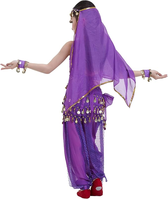 Astage Kids Princess Girl Indian Belly Dance Costume Cosplay Bollywood Ornaments