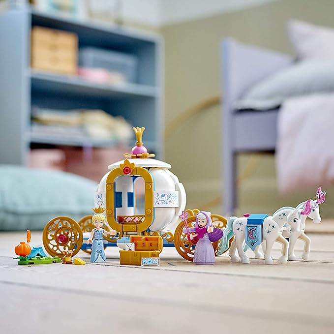 LEGO Disney Cinderella’s Royal Carriage 43192; Creative Building Kit That Makes a Great Gift, New 2021 (237 Pieces)