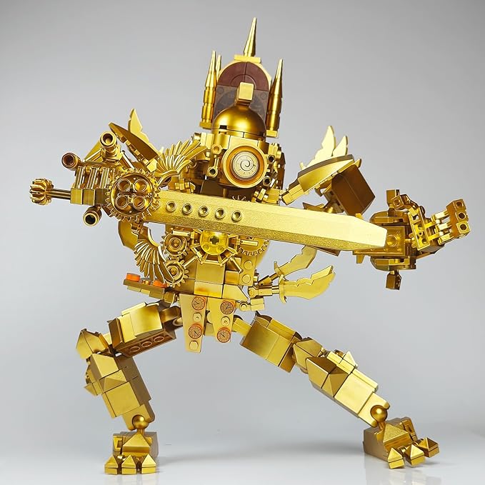 Skibid Toilet Clockman Building Block Set,Upgrade Titan Clock Man with Sword Toys Figures Kit,Titan Clock Toilet Man Building Brick for Adults Fans 550PCS Blocks