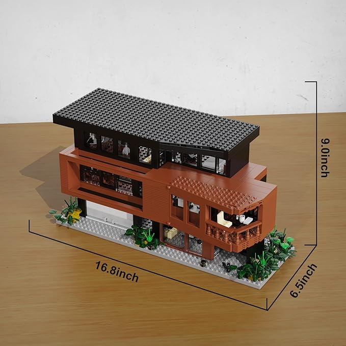 House Building Set Compatible with Lego Architecture Blocks Romance Films Fans House Creative Present for Adult Halloween Christmas Valentine (864 Pcs)