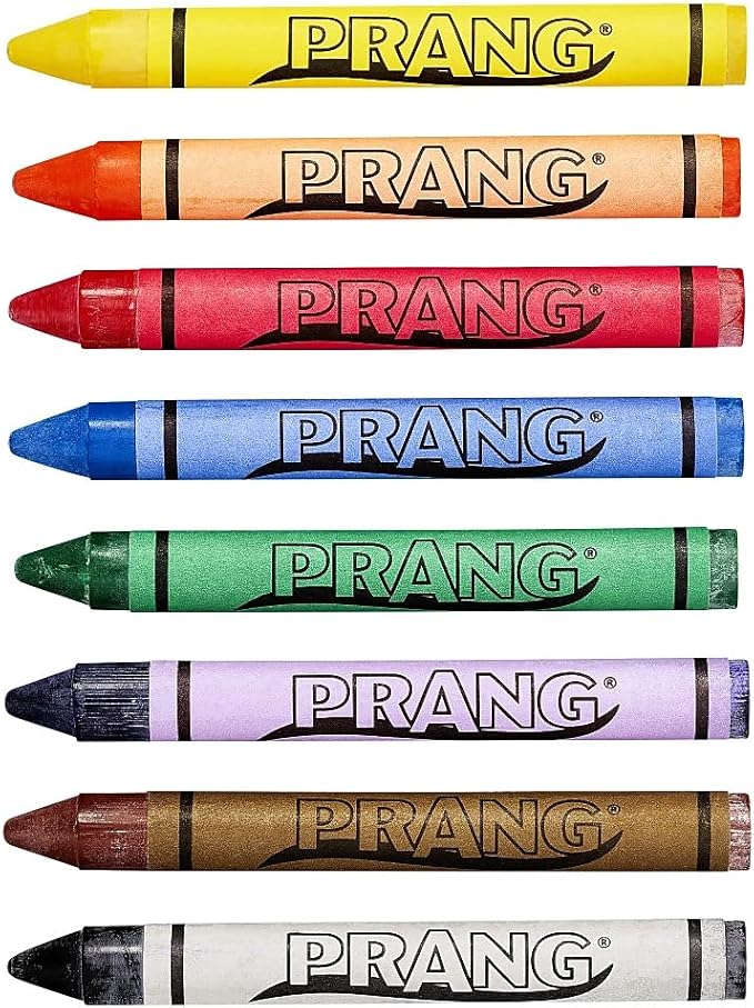 Prang Crayons Master Pack, Large Size, 8 Assorted Colors, 200 Count (32341)