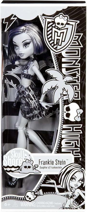 Monster High Skull Shores Black and White Frankie Stein Doll
