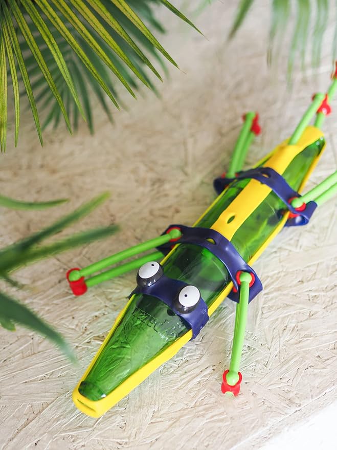 Open-Ended Educational Construction Arts and Crafts Building Toy Kit DIY Imaginative Recycling Toy-Making kit for Kids of All Ages Basic 32 Pcs Set