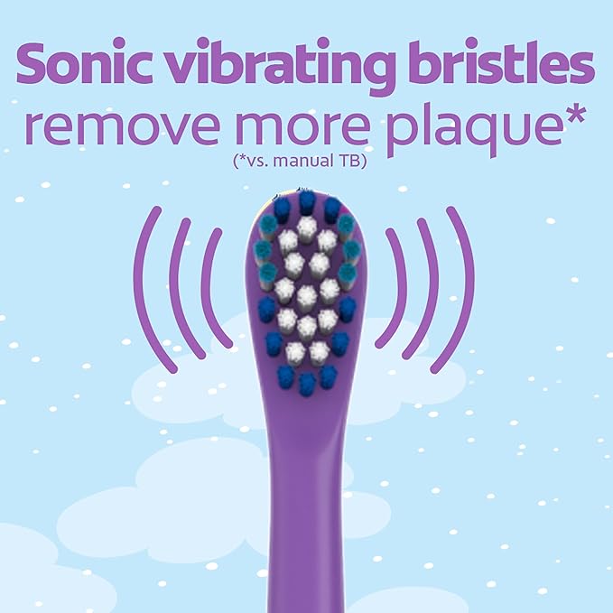 Colgate Kids Battery Powered Toothbrush, Unicorn, Extra Soft Toothbrush, Ages 3 and Up, 2 Pack