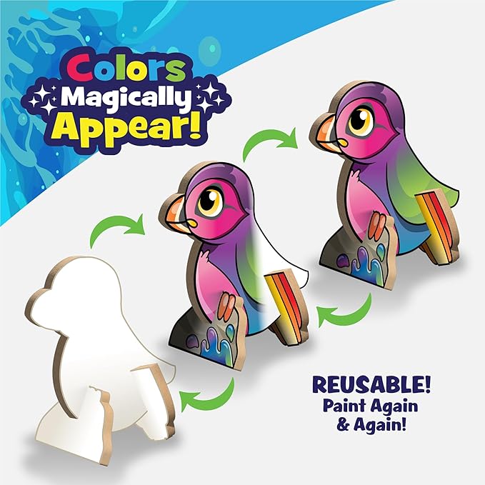 Magic Paint with Water - Mess Free Coloring for Toddlers - Toddler Travel Essential and Mess Free Painting Set - Toys and Gifts for Kids, All Craft Supplies Included (Its My Nature)