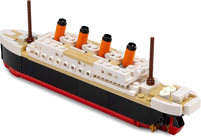 Brick Loot Titanic Building Blocks Mid-Sized Set, Toy Ship Model Kit, Building Bricks Sets for Adults or Kids 6 Year Old +, Home Decor, Quality Blocks Compatible with Lego & Major Brands, 217 Pieces