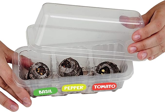 Creativity for Kids Pizza Garden Kit - Grow Your Own Pizza Vegetable and Herbs - Gardening Kit for Kids