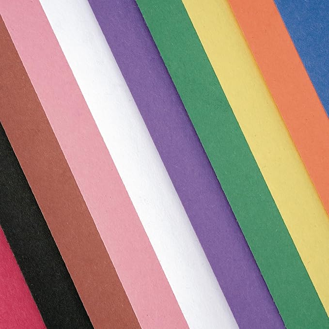 Construction Paper,Assorted Colors,9 inches x 12 inches,300 sheets,heavyweight construction paper,crafts,art,kids art,painting,coloring,drawing,creating,paper,art project,all purpose